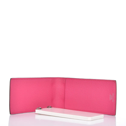 Hermes Chevre Mysore Bi Color Notepad Violet Rose Tyrien 5 of 8