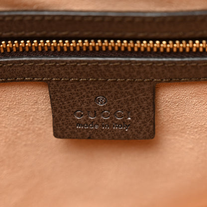 Gucci GG Supreme Monogram Web Medium Ophidia Boston Brown 6 of 9