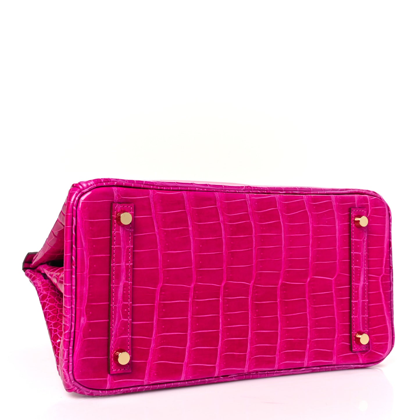 Shiny Porosus Crocodile Birkin 30 Rose Scheherazade