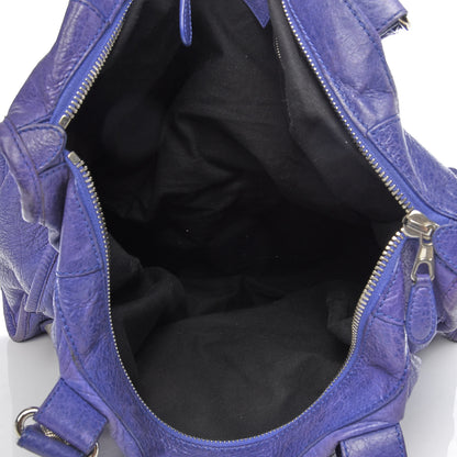 Balenciaga Agneau Giant 21 Silver Hardware Weekender Bleu Lavande 6 of 11