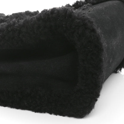 Telfar X UGG Suede Shearling Small Shopping Bag Black 9 of 9