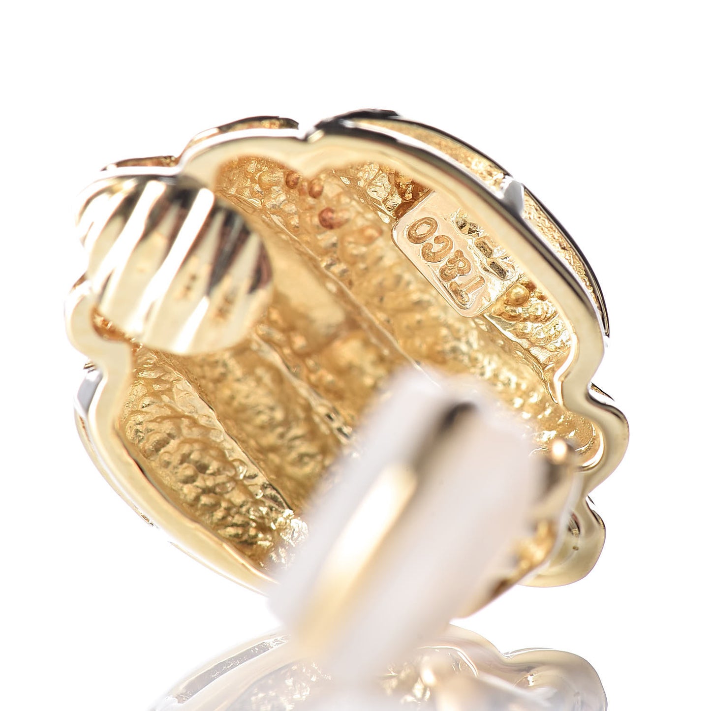 18K Yellow Gold Shrimp Clip On Earrings