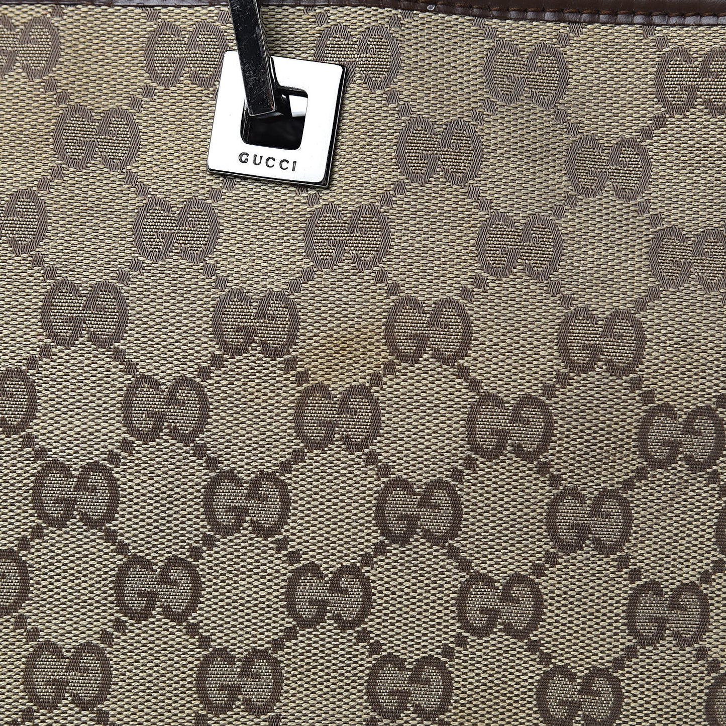Monogram Large Bucket Tote Dark Brown