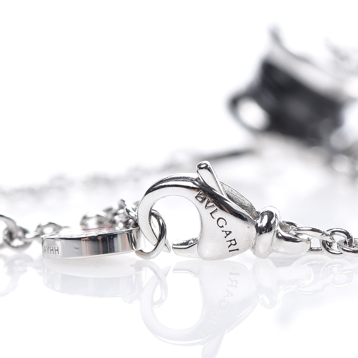 Bulgari Sterling Silver Black Ceramic Save the Children Bracelet SM 4 of 8