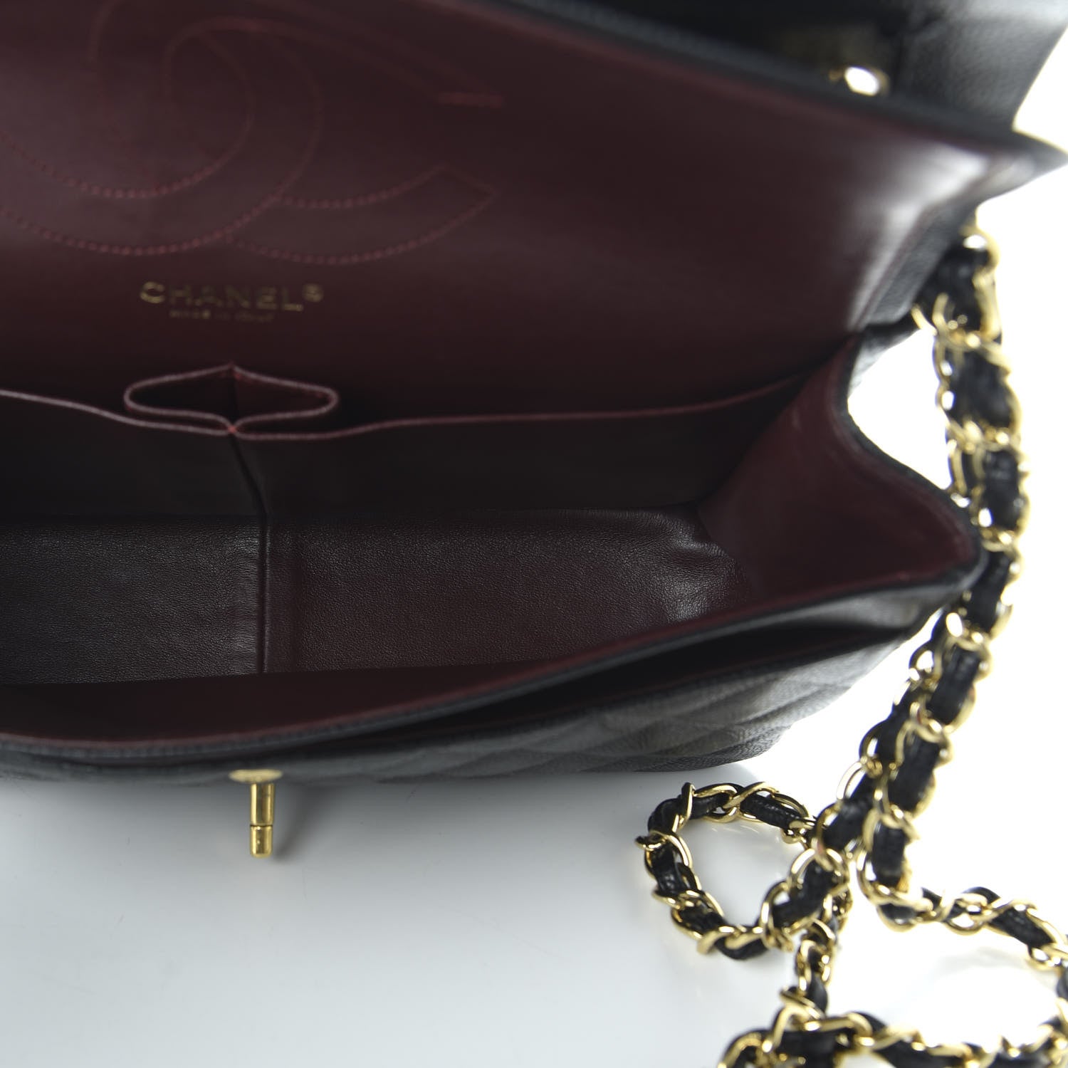 Chanel Caviar Quilted Jumbo Double Flap Black 5 of 14