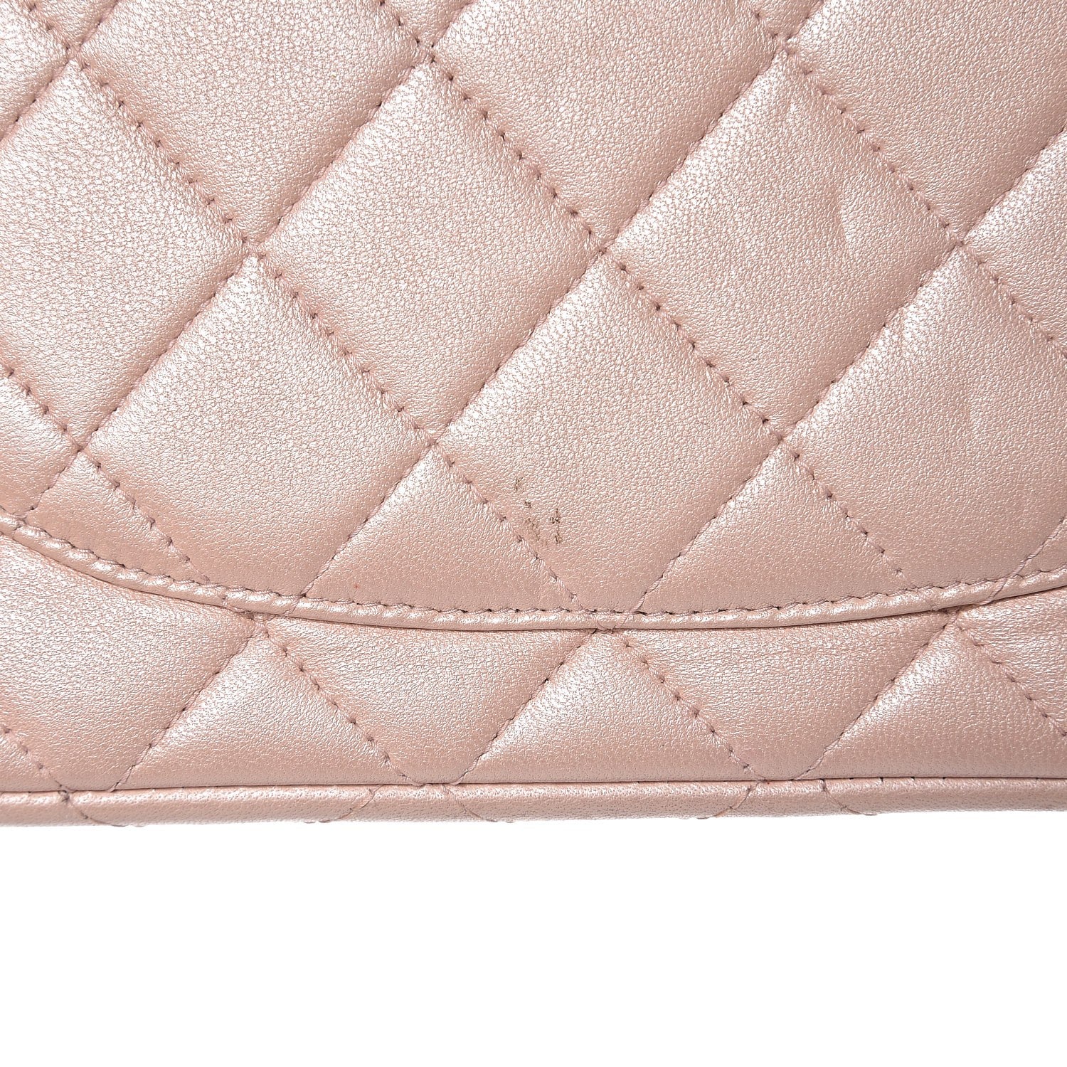 Chanel Metallic Lambskin Quilted Extra Mini Flap Light Pink 7 of 9