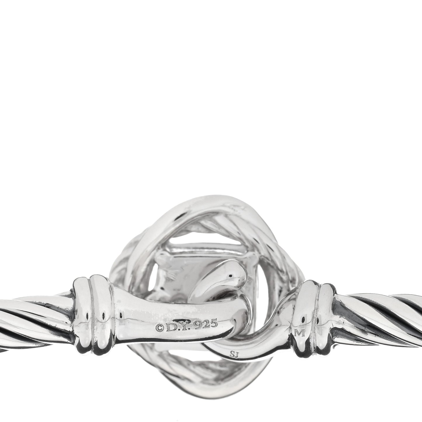 Sterling Silver Diamond 3mm Infinity Bracelet