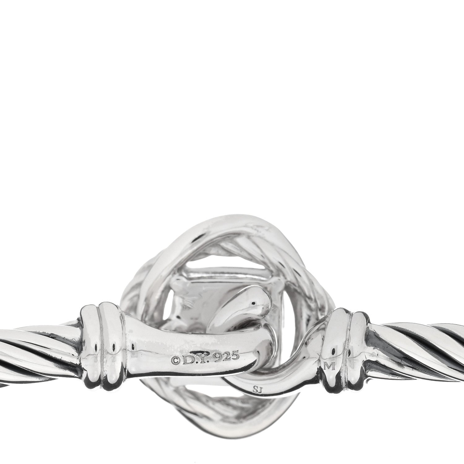 David Yurman Sterling Silver Diamond 3mm Infinity Bracelet 3 of 3