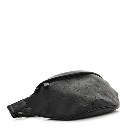Louis Vuitton Calfskin Monogram Shadow Discovery Bumbag Black 4 of 9