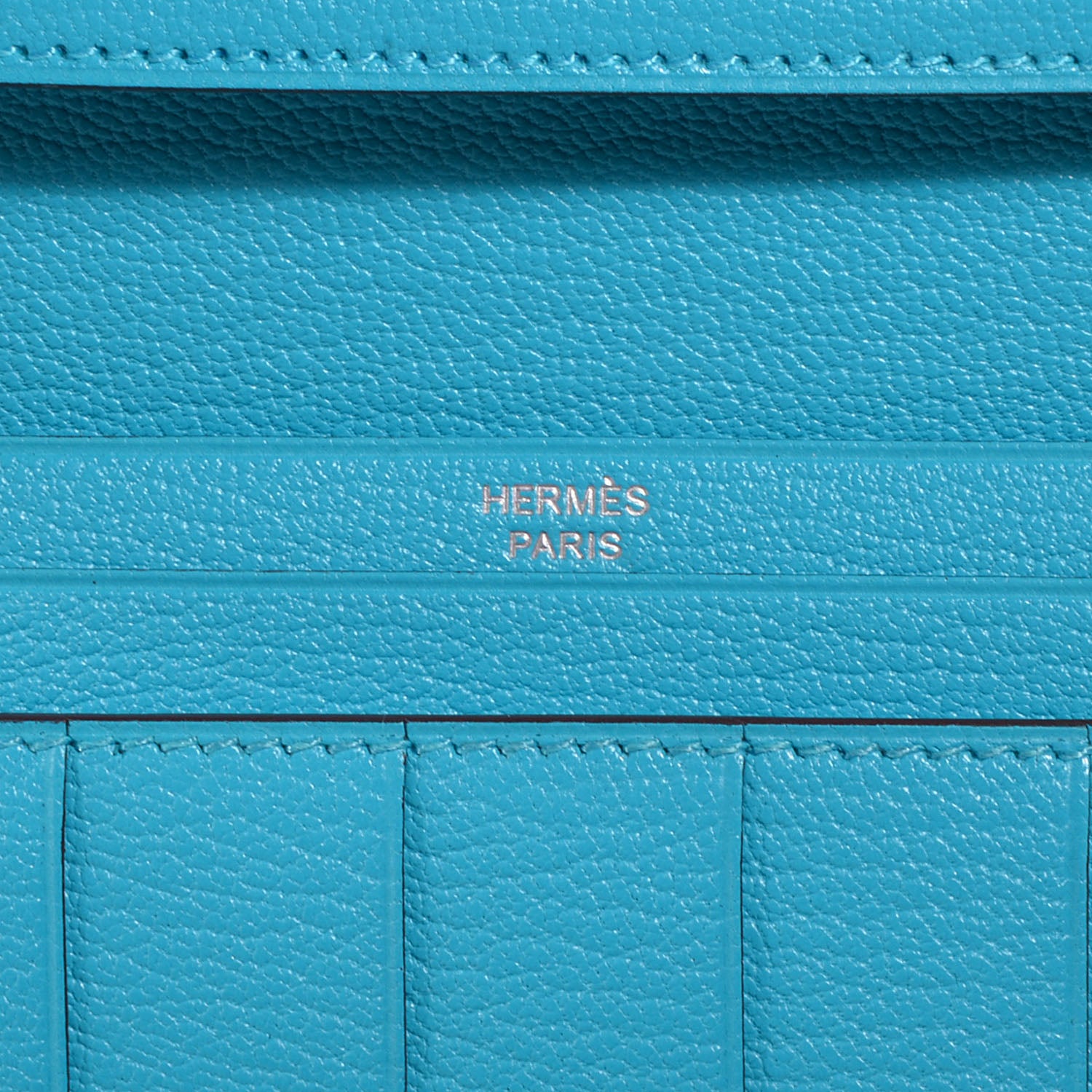 Hermes Chevre Mysore Bearn Wallet Bleu Azteque 12 of 19