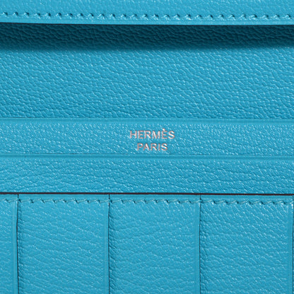 Hermes Chevre Mysore Bearn Wallet Bleu Azteque 12 of 19
