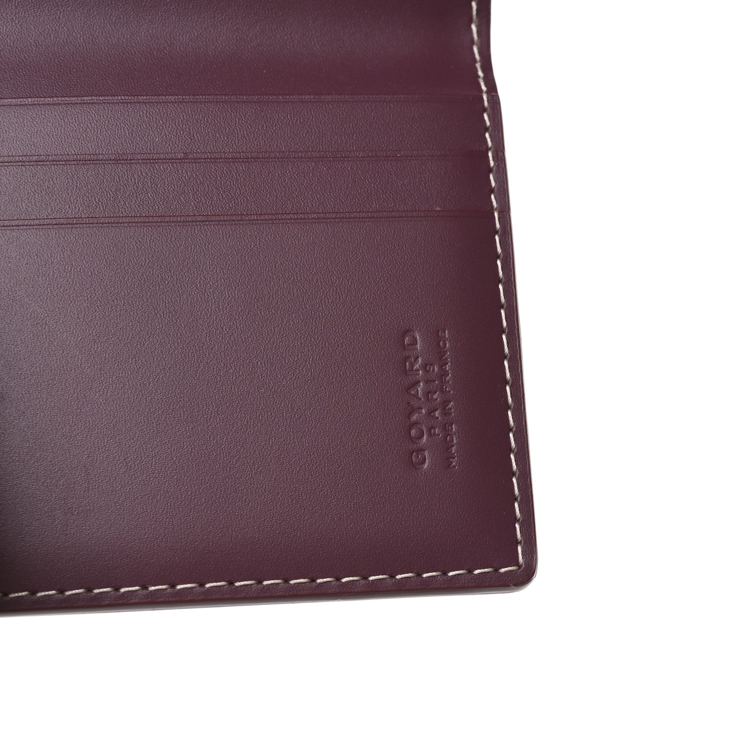 Goyard Goyardine Saint Marc Folding Card Case Bordeaux 6 of 7