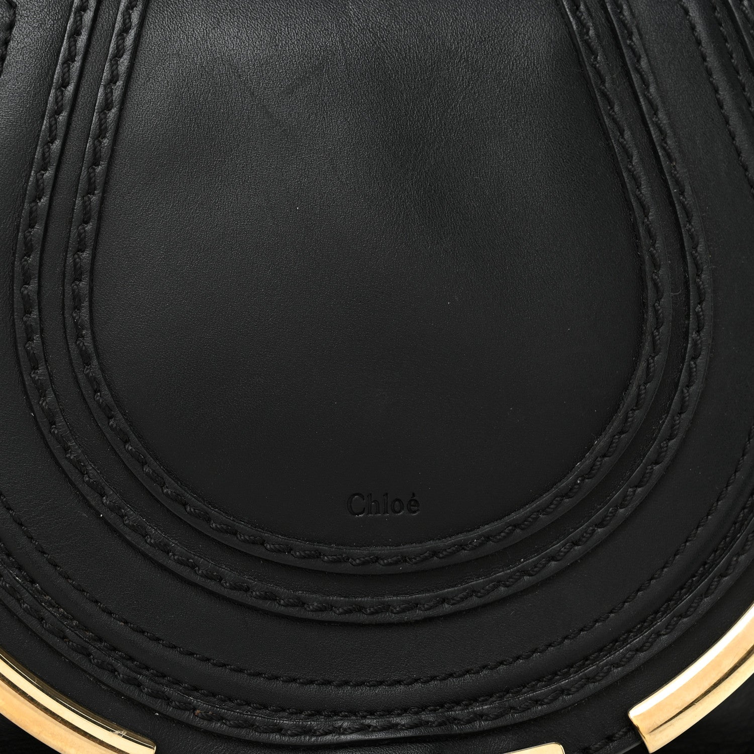 Chloe Calfskin Mini Marcie Metal Bar Trim Crossbody Bag Black 8 of 12