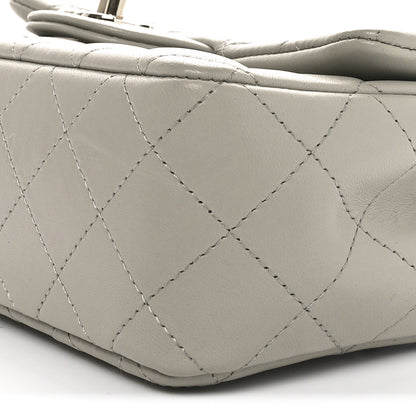 Chanel Lambskin Quilted Mini Rectangular Flap Grey 10 of 11