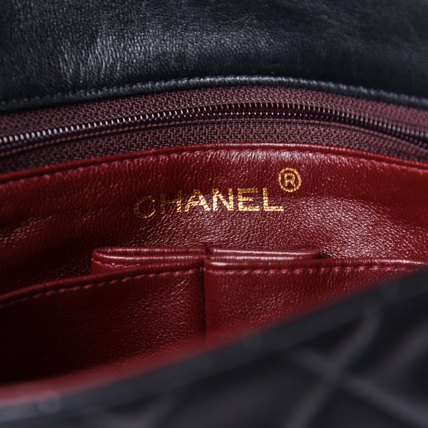 Chanel Lambskin Quilted Mini Square Flap Bag Black 5 of 11