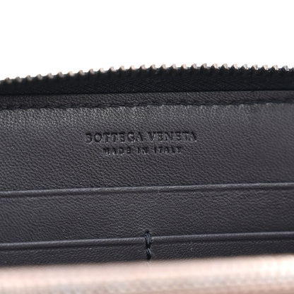 Bottega Veneta Nappa Intrecciato Ayers Zip Around Wallet Black Blue 6 of 11
