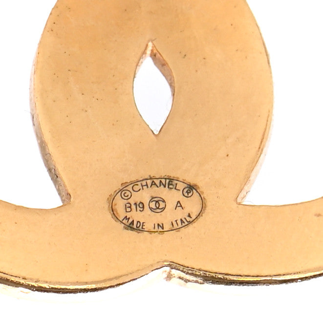 Chanel Metal Along The Nile CC Earrings Gold 3 of 5