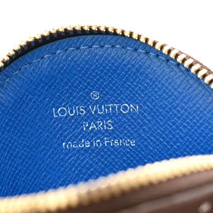 Louis Vuitton Monogram 2019 Christmas Animation Round Coin Purse Blue 6 of 6