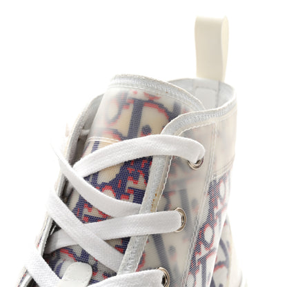 Christian Dior Technical Canvas Oblique Pixel Mens B23 High Top Sneakers 42 Blue Red 8 of 10