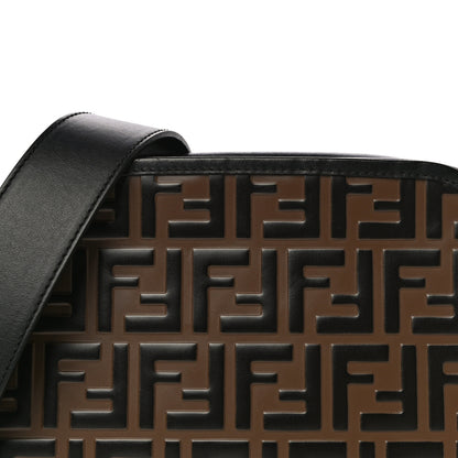 Fendi Vitello Century F is Fendi Bi-Color FF 1974 Embossed Camera Case Maya Black 8 of 11