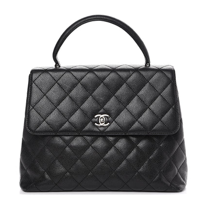 Chanel Caviar Quilted Jumbo Kelly Flap Black 1 of 18
