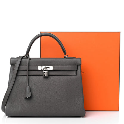 Hermes Togo Kelly Retourne 32 Etain 13 of 13