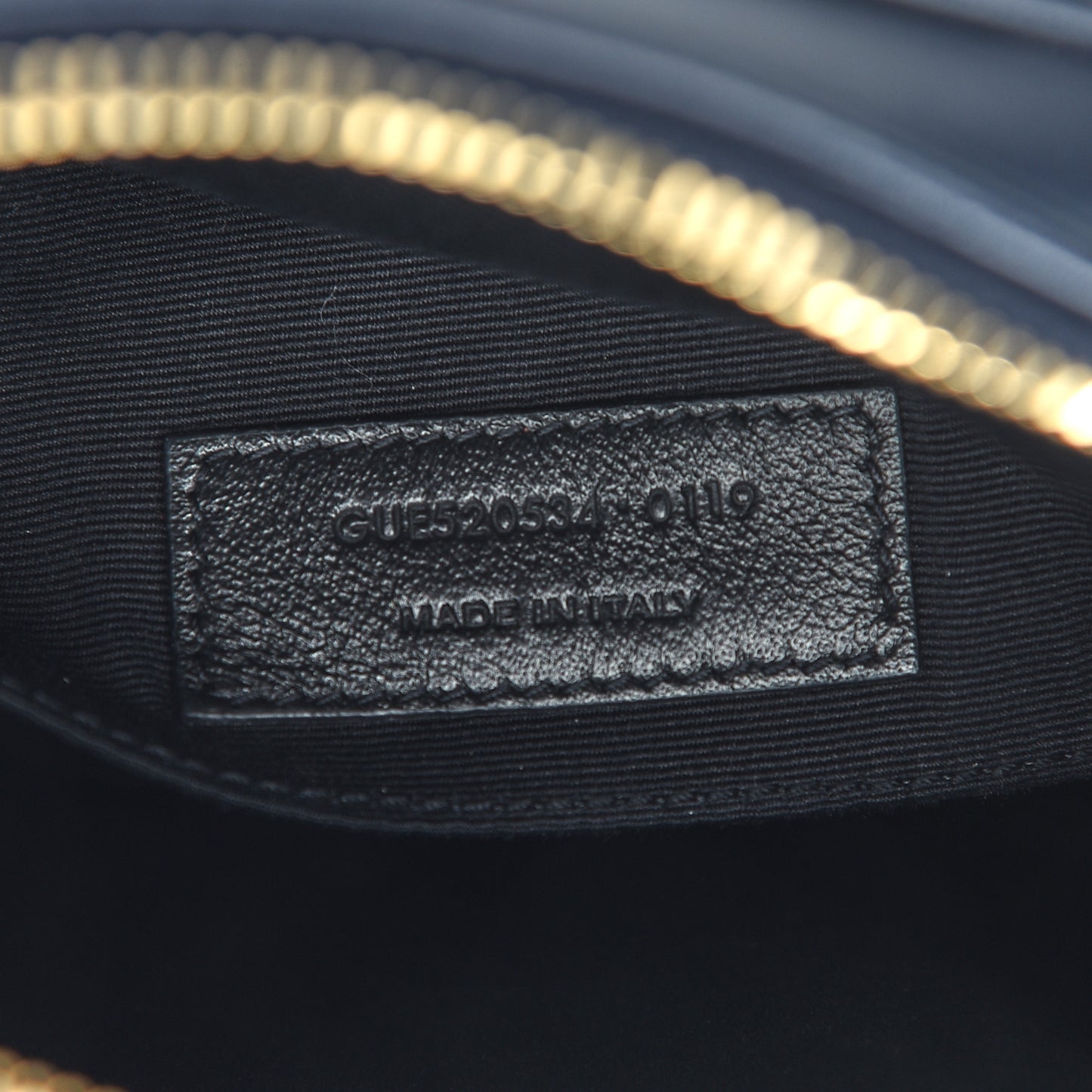 Calfskin Matelasse Monogram Lou Camera Bag Navy
