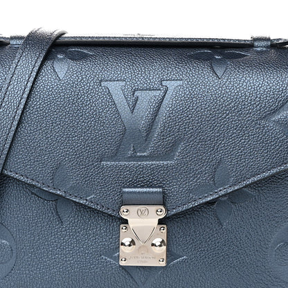 Louis Vuitton Metallic Empreinte Monogram Giant Pochette Metis Navy Nacre 7 of 10