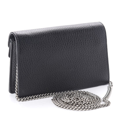 Gucci Calfskin Super Mini Dionysus Shoulder Bag Black 3 of 9