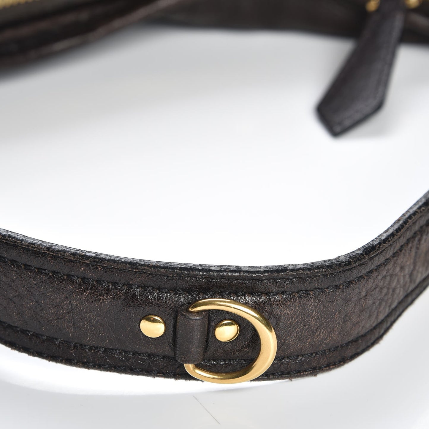 Calfskin Malika Hobo Dark Brown