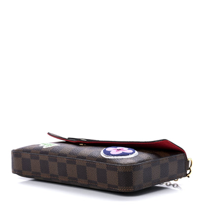 Louis Vuitton Damier Ebene LV Stories Pochette Felicie Chain Wallet 13 of 15