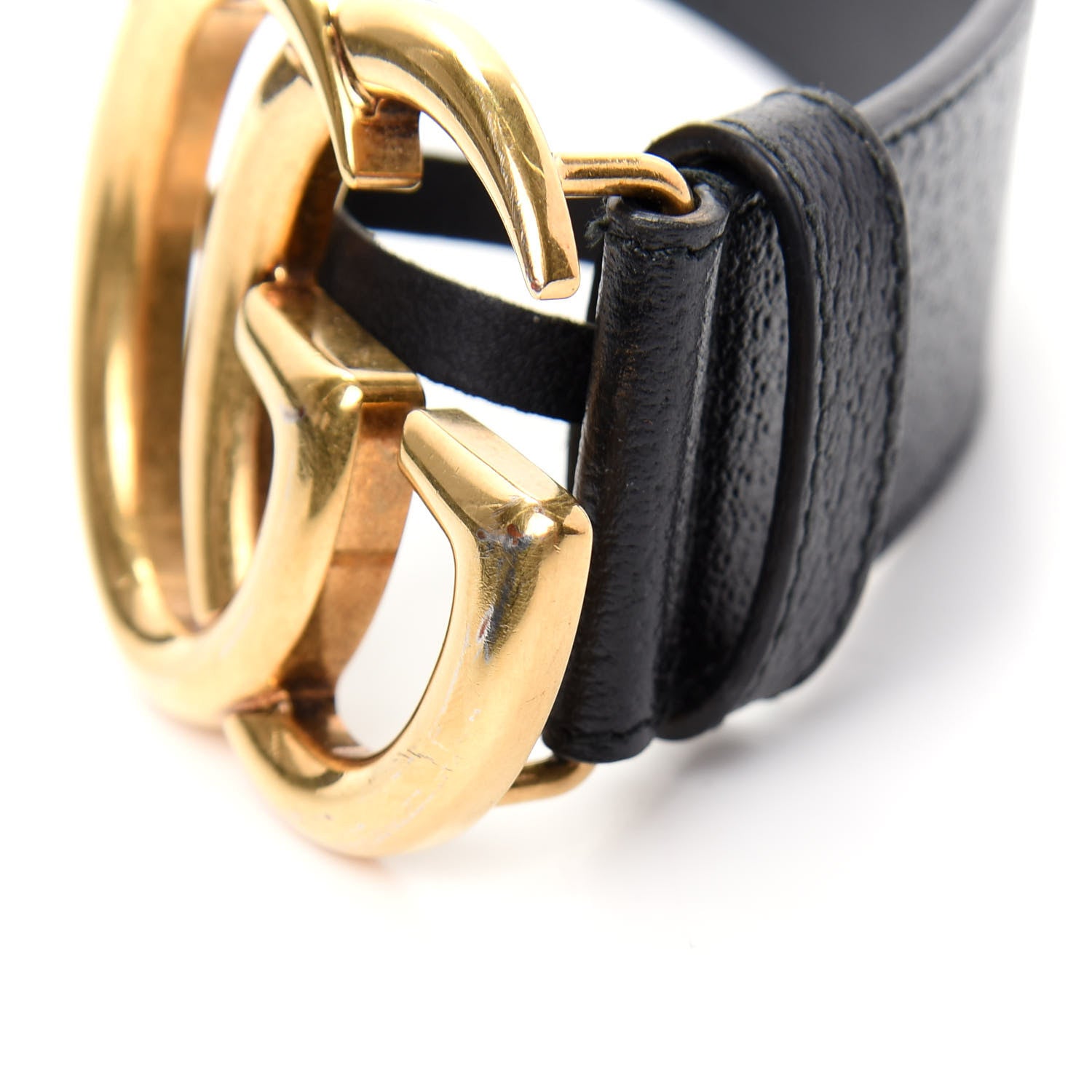 Gucci Textured Calfskin Double G 40mm Belt 115 46 Black 6 of 9