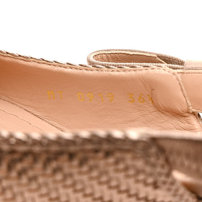 Christian Dior Laminated Calfskin Ribbon Crystal Woven J'Adior Slingback 65mm Pumps 36.5 Copper 8 of 8