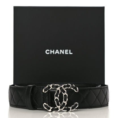 Chanel Caviar Quilted CC Chain Belt 85 34 Black 9 of 9