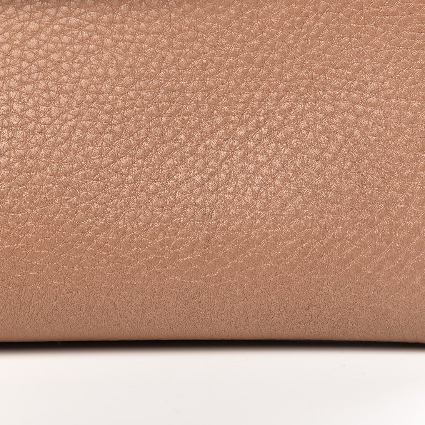 Pebbled Calfskin Beaded Small My Rockstud Frame Bag Soft Noisette
