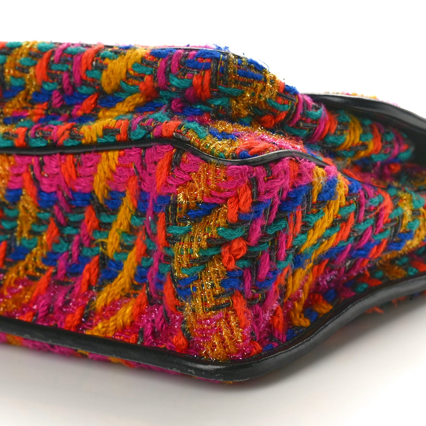 Tweed Calfskin Matelasse Monogram Medium Niki Chain Satchel Multicolor