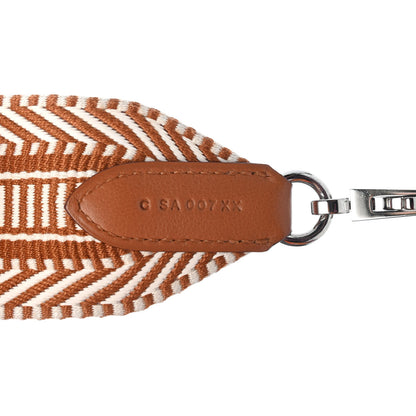Hermes Toile Swift 50mm Sangle Cavale Shoulder Strap Ecru Beige Gold 3 of 4