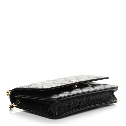 Chanel Caviar Quilted Wallet On Chain WOC Black 4 of 11