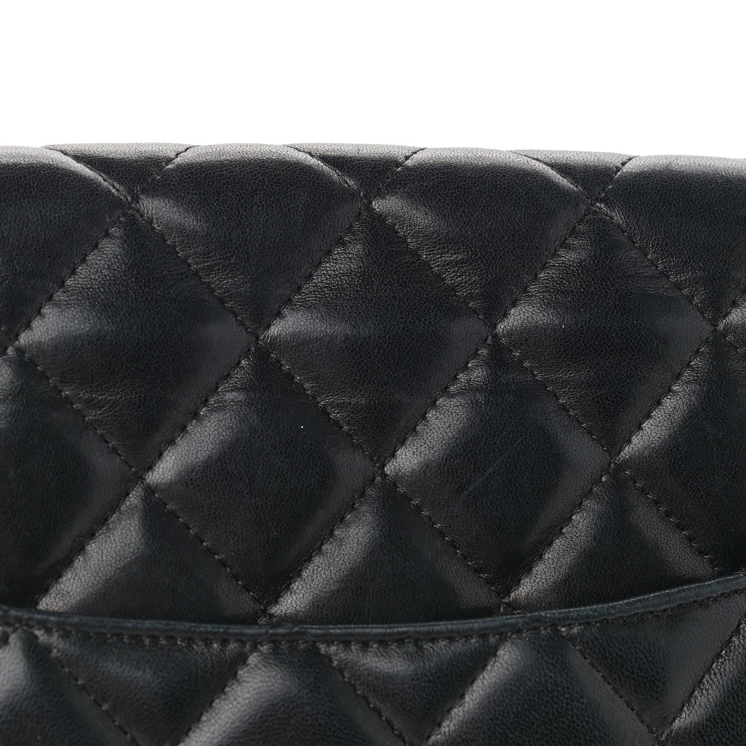 Chanel Lambskin Quilted Maxi Single Flap Black 14 of 15