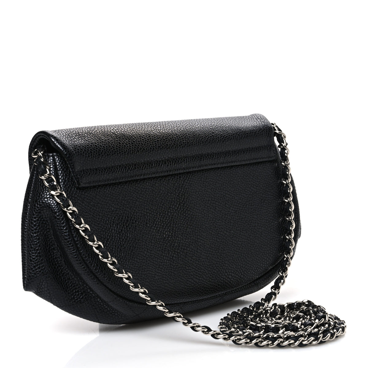 Caviar Half Moon Wallet On Chain WOC Black