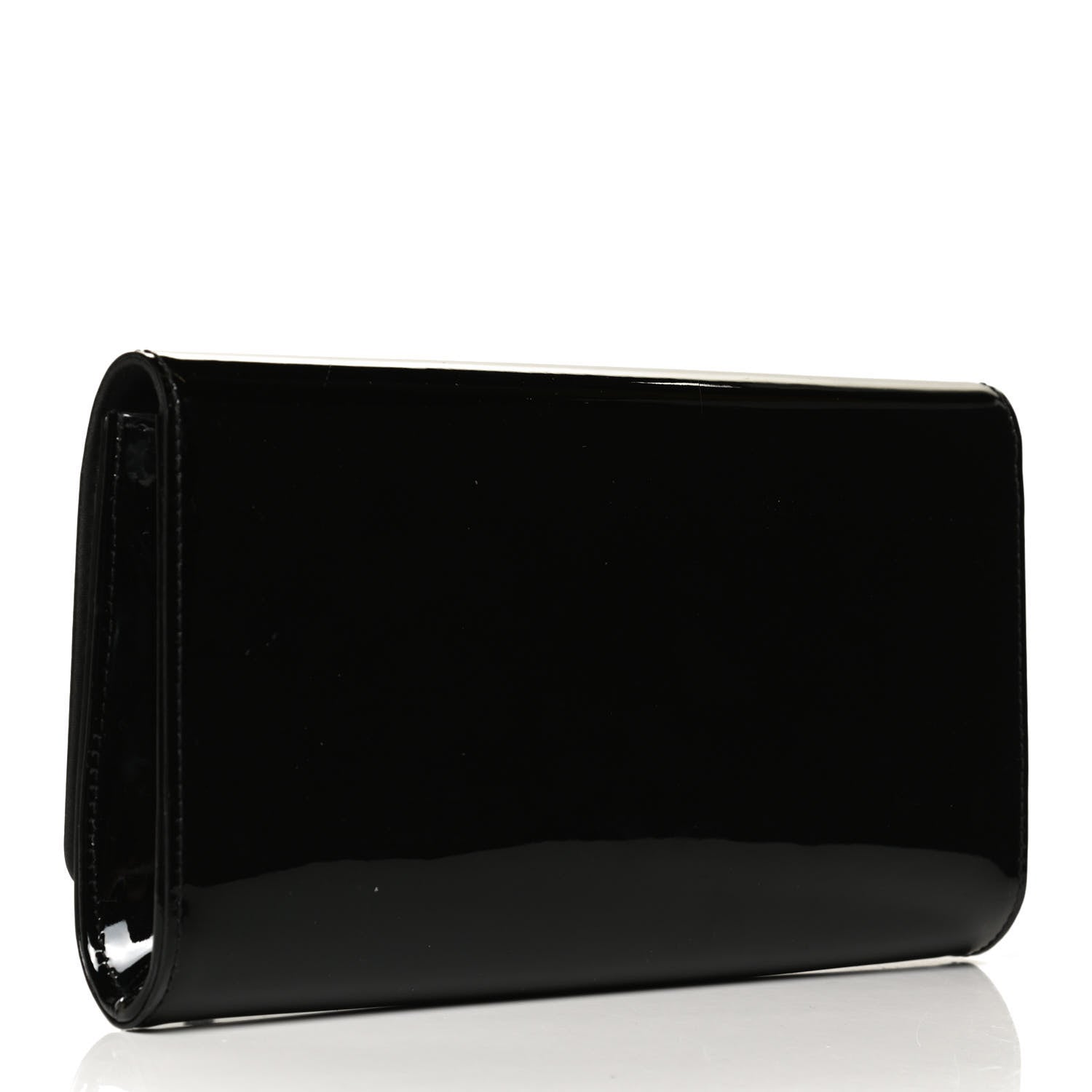 Louis Vuitton Patent Louise Clutch Black 3 of 10