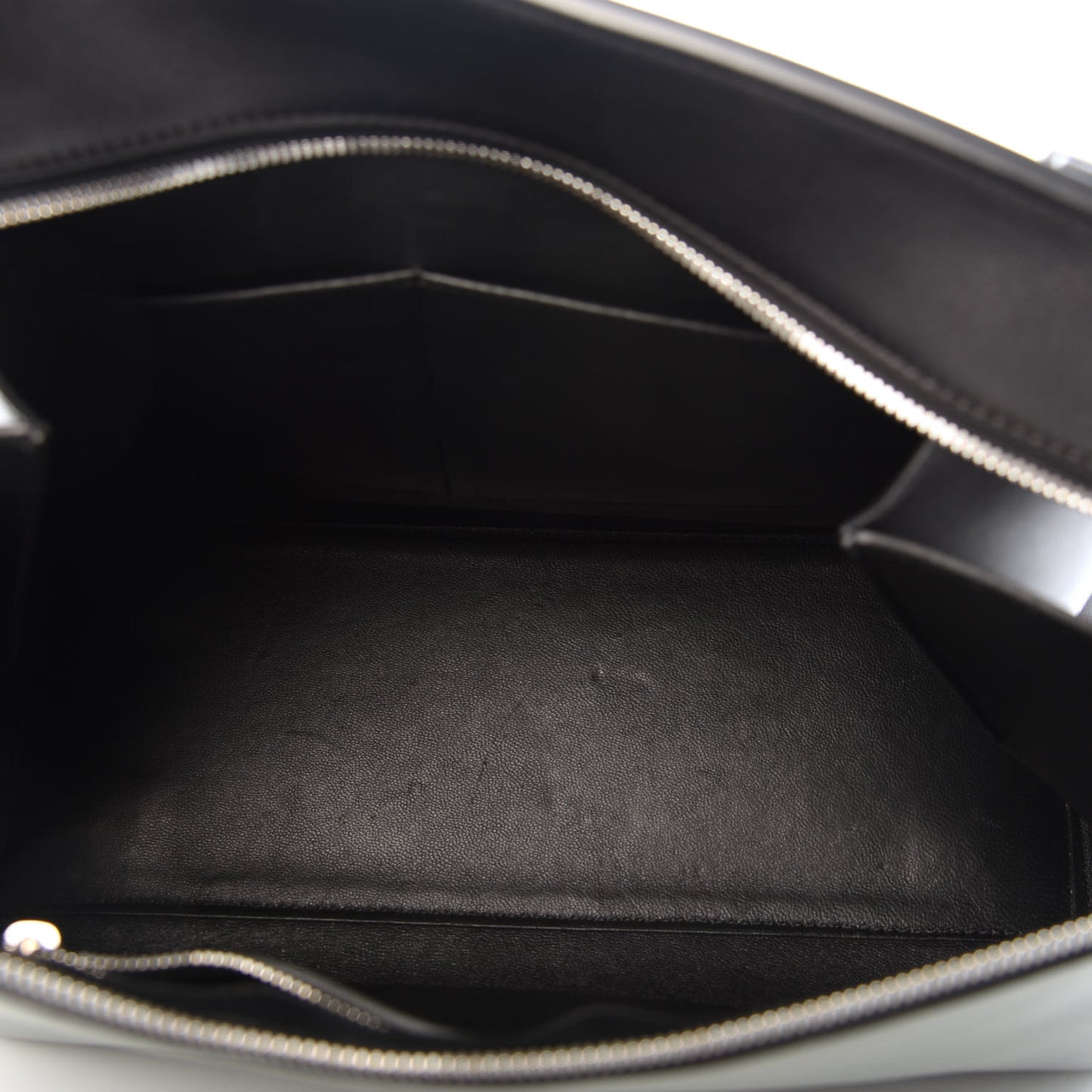 Calfskin Medium Bi-Color Edge Shoulder Bag Almond