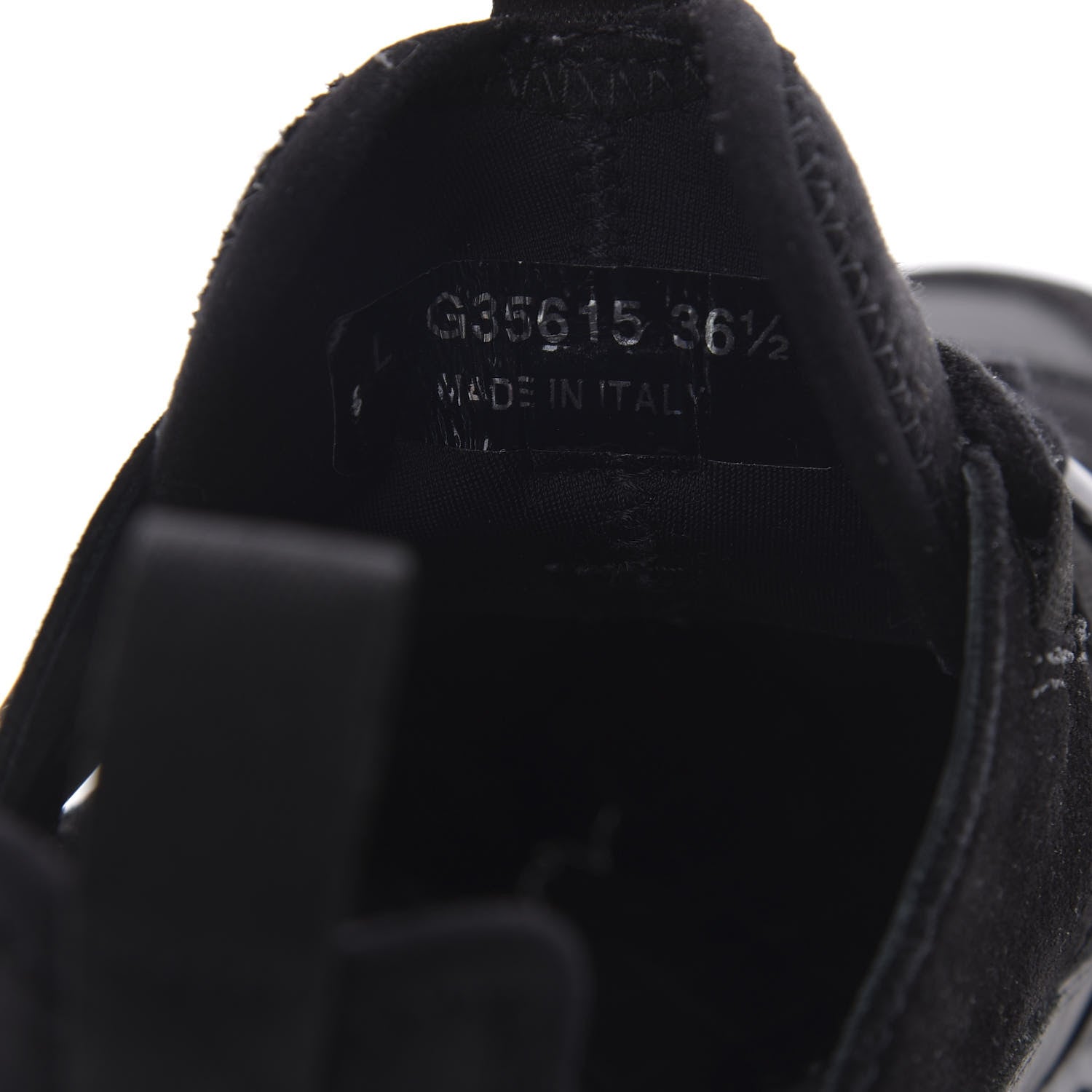 Chanel Velvet Calfskin Mixed Fibers CC Sneakers 36.5 Black 8 of 9
