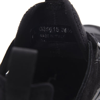 Chanel Velvet Calfskin Mixed Fibers CC Sneakers 36.5 Black 8 of 9