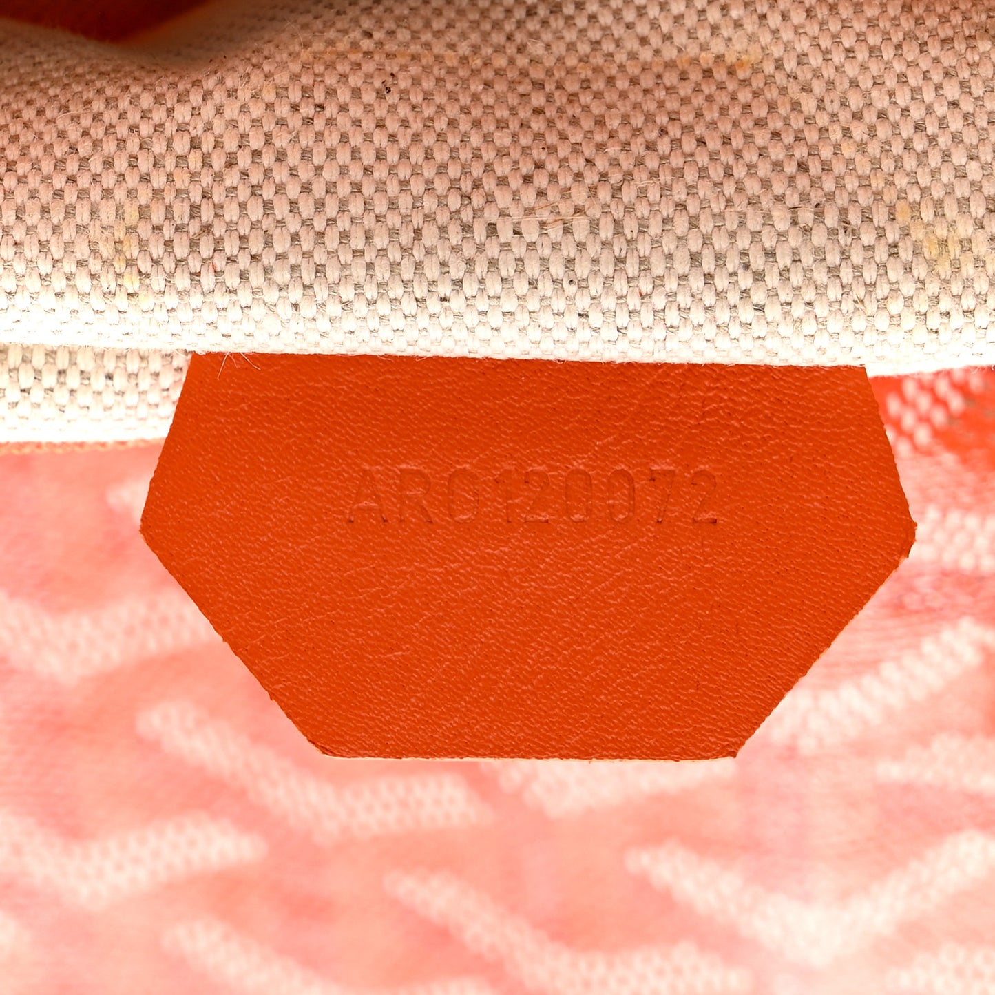 Goyardine Fidji Zip Hobo Orange