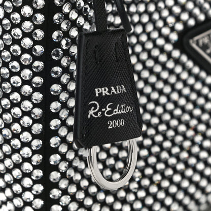Prada Satin Crystal Mini Re-Edition 2000 Bag Cristal 12 of 13
