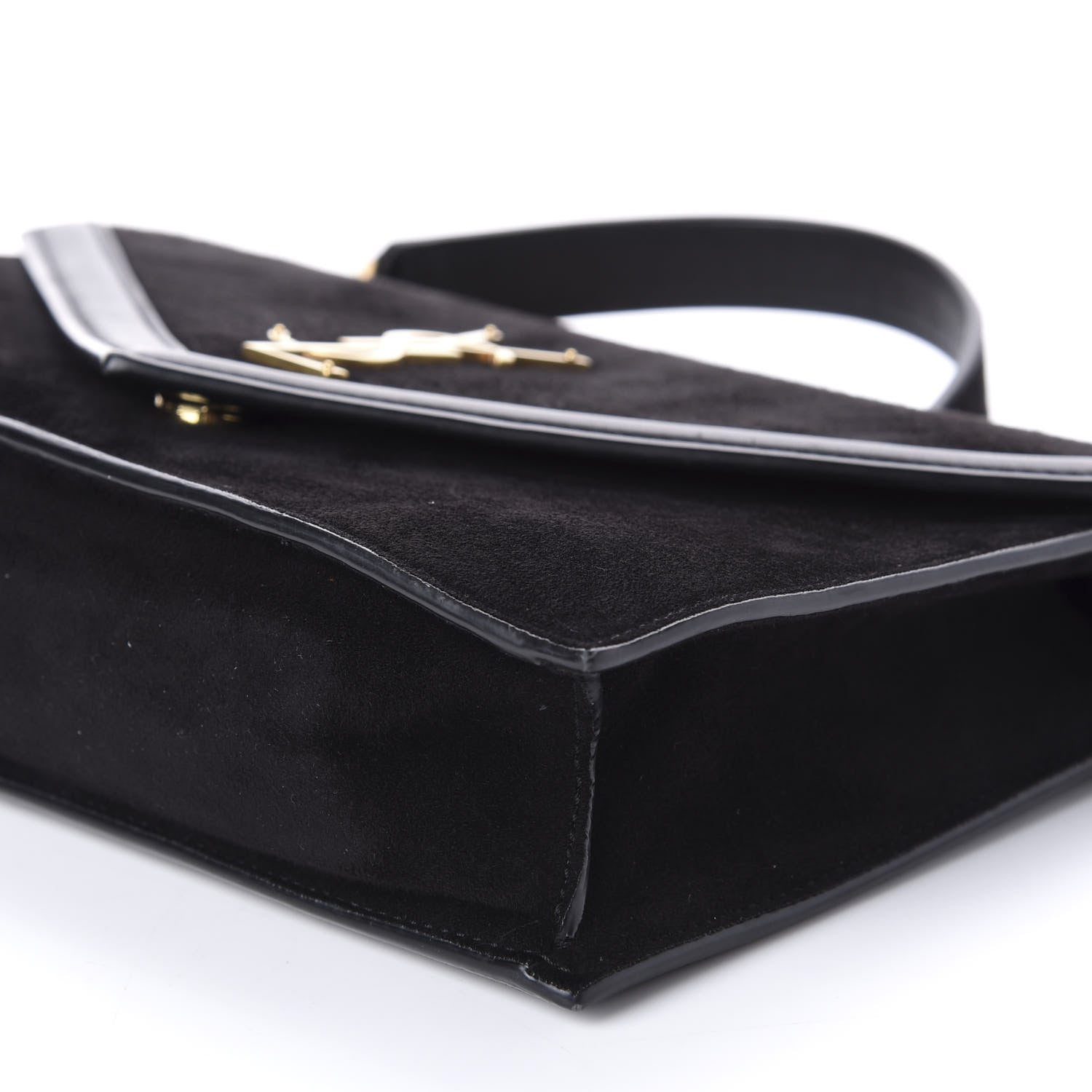 Saint Laurent Suede Calfskin Monogram Le Sept Chain Bag Black 7 of 12