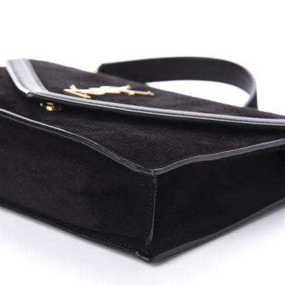 Saint Laurent Suede Calfskin Monogram Le Sept Chain Bag Black 7 of 12
