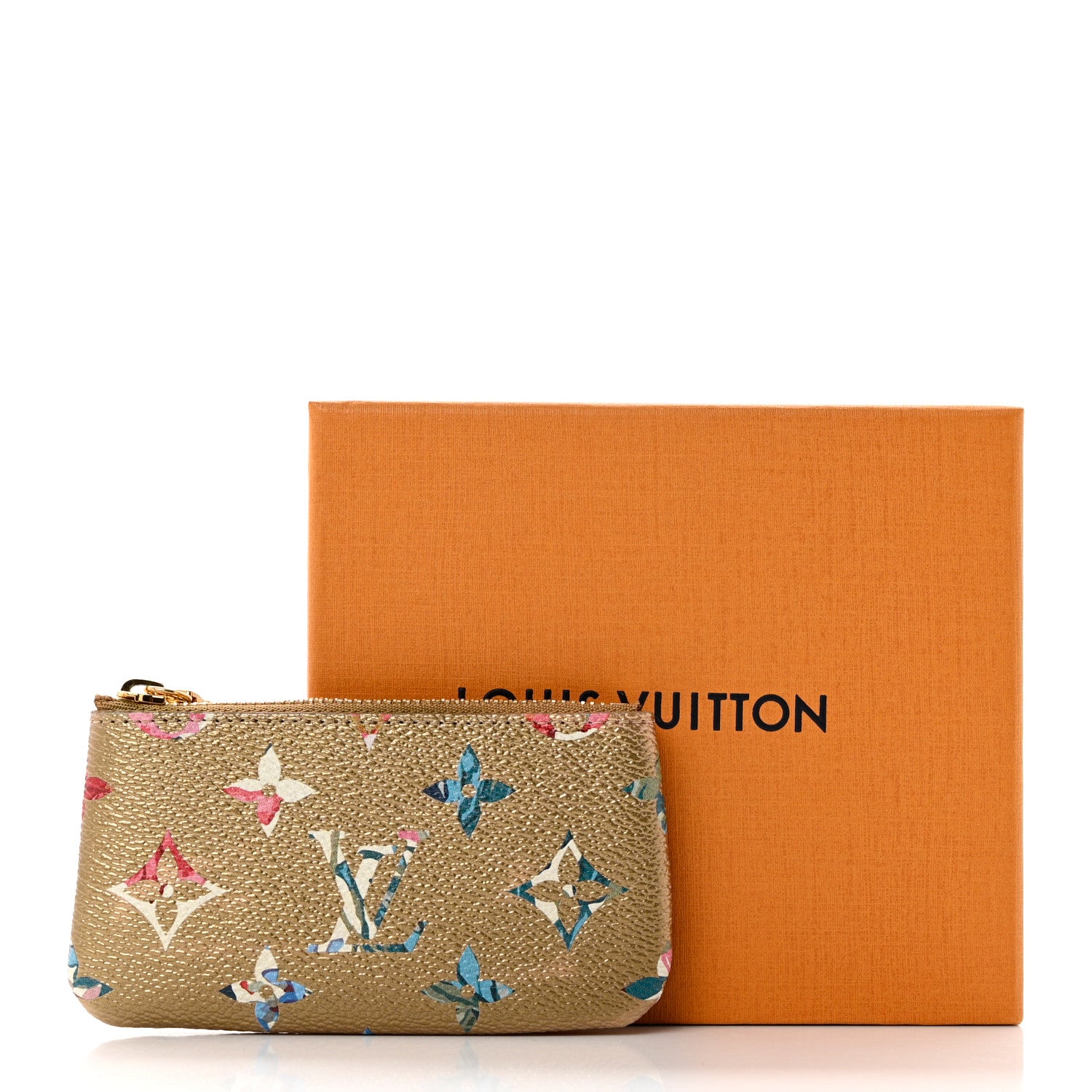 Louis Vuitton Metallic Monogram LV Garden Key Pouch Gold 7 of 7