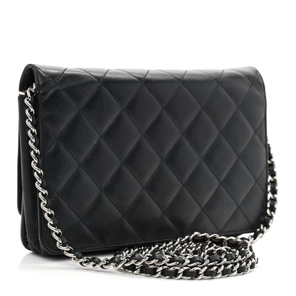 Chanel Calfskin Quilted Cambon Wallet On Chain WOC Black 3 of 12
